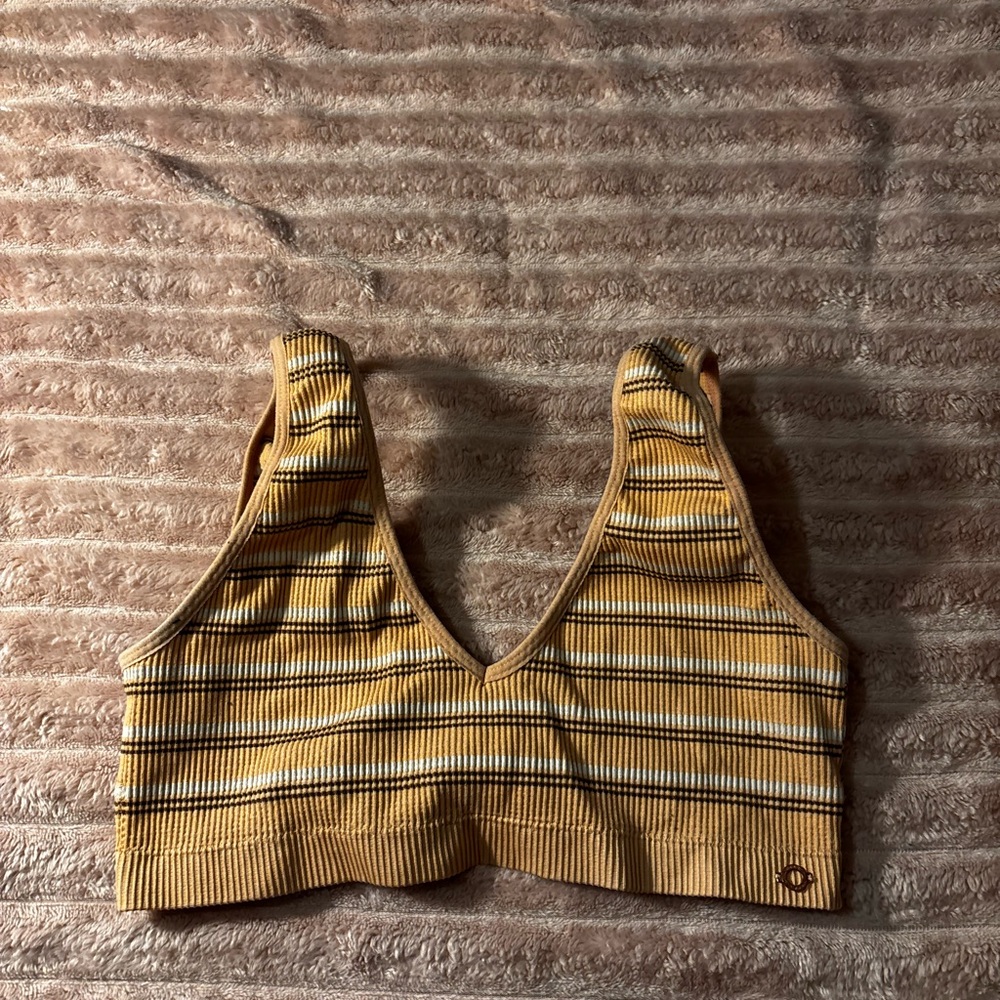 Striped Yellow Bralette